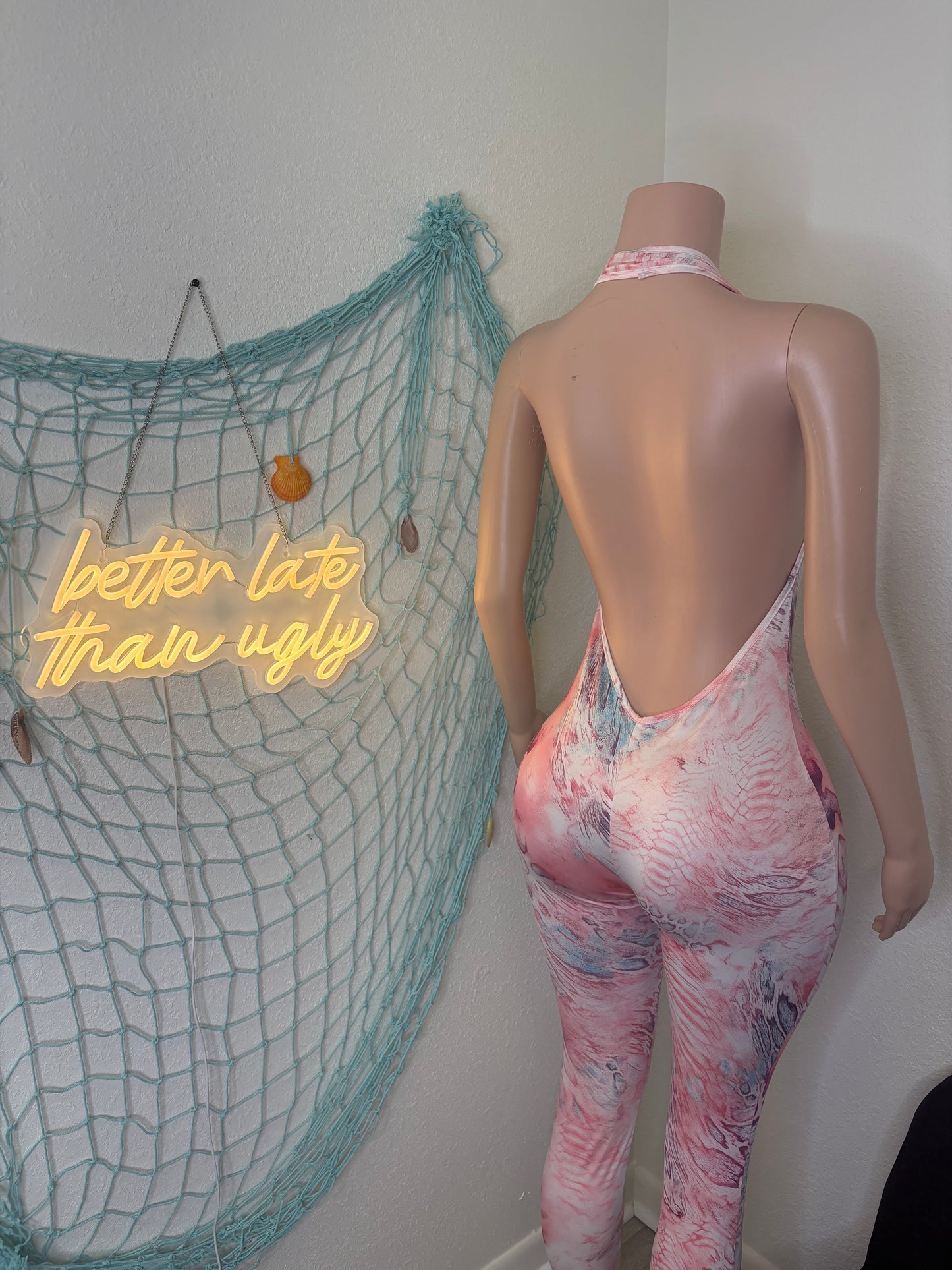 Pink & Painted Jumpsuit