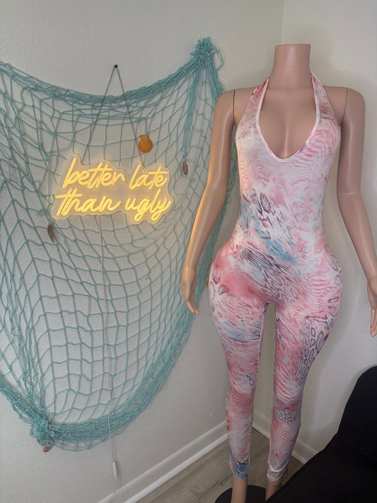 Pink & Painted Jumpsuit