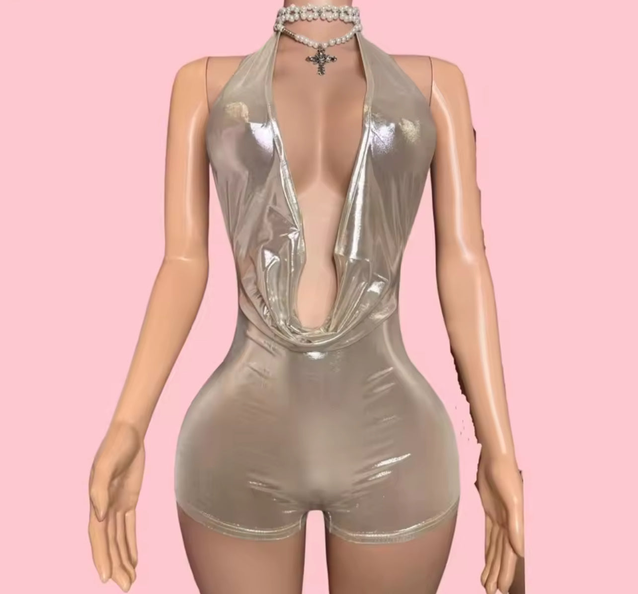 Metallic Romper