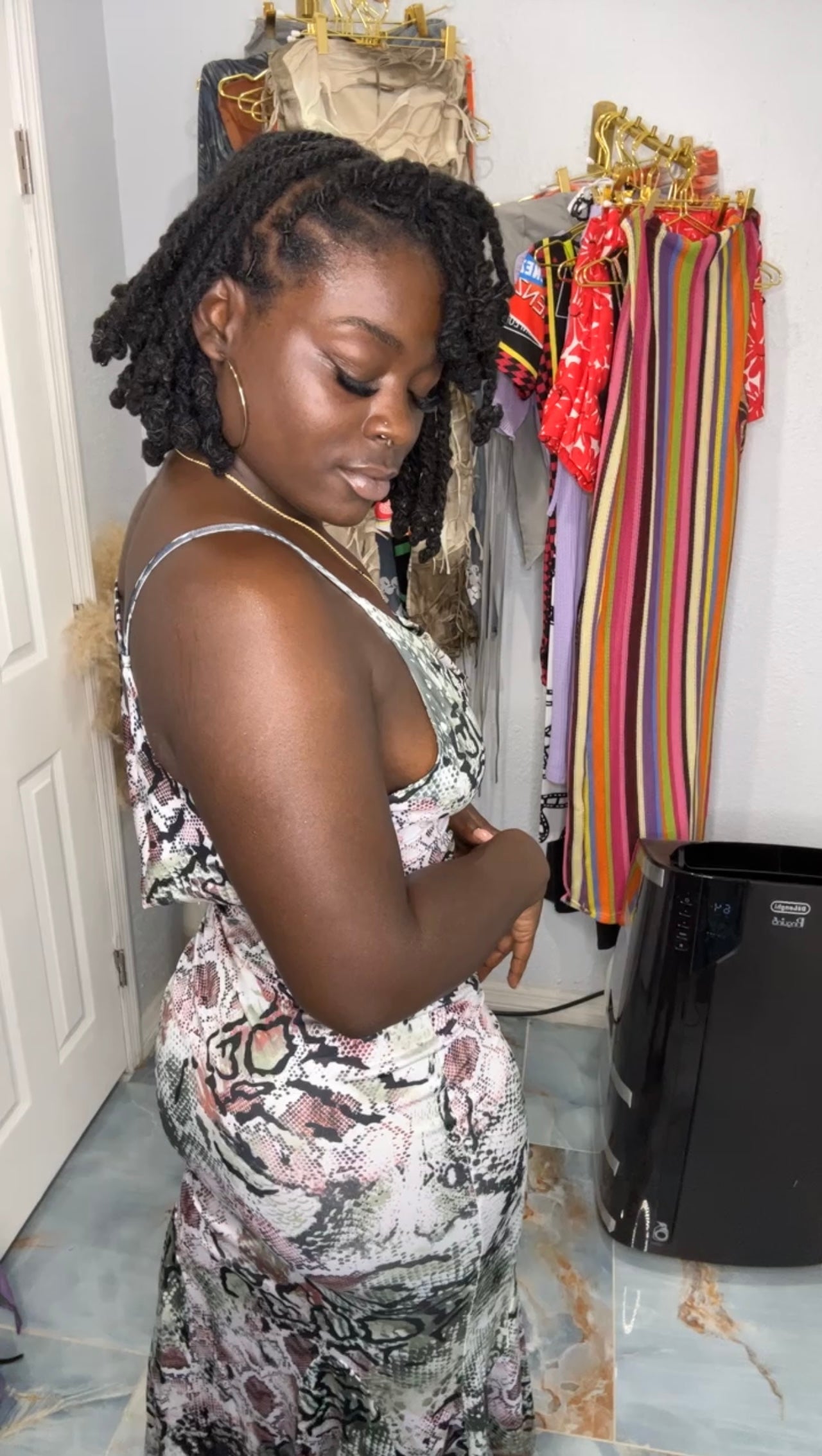 Sexy Snake Print Dress